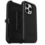 OtterBox iPhone 15 Pro (Only) - Defender Series Black Screenless, Holster Clip