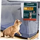 Anti Cat Scratch Furniture Protector, 10 Pack, Cat Couch 10-Pack + 50 Pins