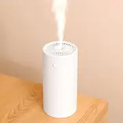 Portable Mini Humidifier, 400ML Cool Mist Portable Mini USB Humidifier for Plants Car Baby Bedroom with Auto Shut-Off, Best Personal Humidifier (White)