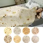 Tortilla Blanket Wrap Throw Funny Gag Gifts For Kids Adults Large Taco Burritos