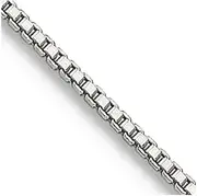 [JewelryWeb] 925 Sterling Silver Polished .6mm Box Chain Necklace Spring Ring Jewelry Gifts for Women - Length Options: 41 46 51 56 61
