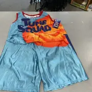 Space Jam New Legacy Adult M uniform Halloween Costume tank & shorts Tune Squad