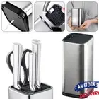 Universal Stainless Steel Knife Block Kitchen Knives Holder Storage Rack Stand