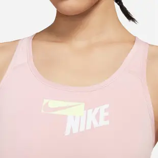 Nike Swoosh 女裝 運動內衣 中強度支撐 可拆襯墊 健身 訓練 慢跑 粉【運動世界】CZ4444-630