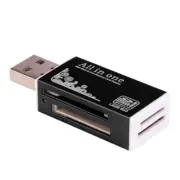 USB 2.0 Memory Card Stick Pro Duo, Micro SD, TF, M2, MMC, SDHC, MS Reader