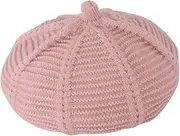 [WOFASHPURET] Boys and Girls Beret Hat Chidl Wool Beret for Autumn/Warm Stylish Wool Hat for Boys/Girls Pink