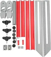 Stair Tread Template Tool Professional Aluminum Alloy Stair Tread Gauge Measuring Tool Accurate Angle Length Depth Measurement for Woodworking Home Improvement Projects
