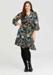 ts Taking Shape Dress Size 20 Natural Marigold Shirt Style NWT RRP $180