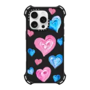 iPhone 16 Pro Bounce Case MagSafe Compatible Painted Hearts