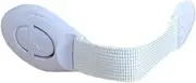 Toyvian 6pcs Safety Locks Adhesive Latches for Cabinets Fridges Childproof No Tools Required Flexible Cloth Strap for Easy Installation White