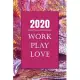 2020 Weekly Planner with Mood Tracker: Pink & Gold 2020 At a Glance Weekly Planner Pages with To Do List and Mood Tracker Charts