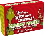 AQUARIUS The Grinch Memory Master Card Game, Fun Memory Matching Game for Kids, Teens, and Adults, Officially Licensed Grinch Merchandise, Great for Family Game Nights and Collectors