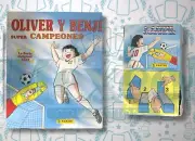 1 Box 100 Packs + 1 Empty Album PANINI Oliver y Benji Super Campeones.