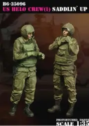 BRAVO *6 35096 VIETNAM WAR U.S. HELO CREW (1) SADDLIN' UP 1:35