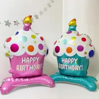 在飛比找ETMall東森購物網優惠-蛋糕造型底座周歲寶寶生日蠟燭