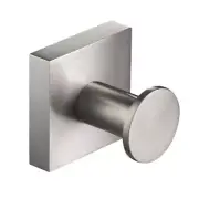 Ventus Bathroom Robe and Towel Hook in Brushed Nickel