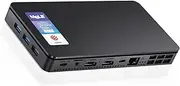 MeLE Overclock4C N300 Mini PC (up to 3.8GHz 8C/8T) 16GB DDR4 512GB Micro Desktop Computer, 4K Triple Display, All-in-one USB-C, USB3.2/WiFi/BT/Ethernet on Business Home Office