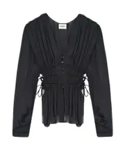 Isabel Marant Étoile Axeline Textured Top FR40,FR42 black