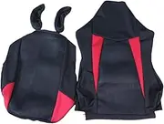 Stretchable Elastic Gaming Chair Cover, Computer Chair Cover Machine Washing Computer Video Game Office(Noir Rouge)