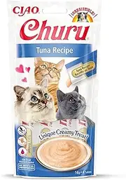 INABA Churu Sticks - Lickable Cat Treats to Feed from Hand - Delicious and Healthy Snack for Cats - Tuna