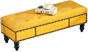 Storage Ottoman, Cube Change Shoe Bench, Seat for Coffee Long Stool, Bed end Stool for Clothing Store/Entrance/Sofa/Living Room/Bedroom