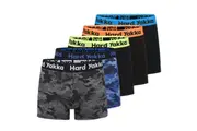 1 x 5pk Hard Yakka Mens Stretch Cotton Briefs Y26578 - Black/Camo