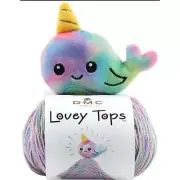 D .M . C Lovey Tops Narwhal Pacifier Clip & Yarn Pattern 2019 New