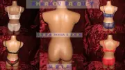 MANNEQUIN WOMAN'S "VENUS" SMOOTH-STRAIGHT TORSO Clothing Show Demonstration #2