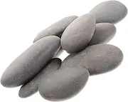 NUOBESTY 10pcs DIY Pebble Stones Rock Painting Kit Smooth Stones for Painting Craft Making Garden Decor