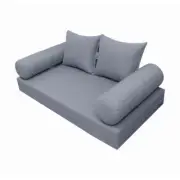 STYLE 4 Mattress & Pillow Daybed Porch Swing Knife Edge Twin AD001 |COVERS ONLY|