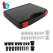 Nut and Bolt Thread Checker - 44PCS Nut and Bolt Gauge(21 Metric & 23 Inch)
