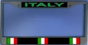 Italy Flag Photo License Plate Frame Free Screw Caps with this Frame