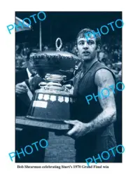 OLD 8x6 PHOTO BOB SHEARMAN STURT FC SANFL 1970 PREMIERSHIP WIN