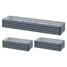 NNEDSZ Green Fingers Garden Bed 320X80X45cm Planter Box Raised Container Galvani