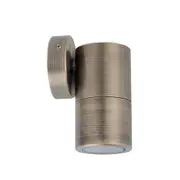 Pillar Light Fixed GU10 Antique Brass IP65 Round Back Plate