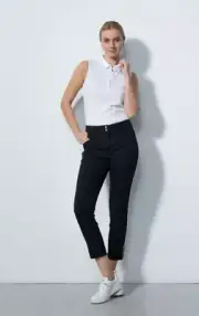 NEW Daily Sports Glam Stretch Black Ankle Golf Pants Size 12 Wind-repellent