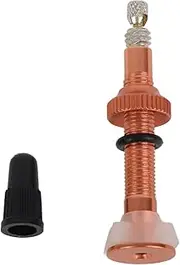 Valve Stem Bicycle Tubeless Extender Adapter for Road Bike (Orange)