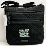 Vera Bradley Marshall University Triple Zip Hipster in Microfiber
