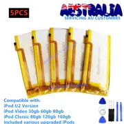 5PCS LG 2000mAh Battery Upgrade replace for iPod Classic 160GB Video 30 60 80GB