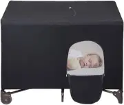 Crib Blackout Cover, Slumber Pod for Playard, Portable Foldable Breathable Cr...