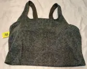 Women's Plus Tank top built in Longline Bra - All in Motion™ dark green 4X