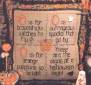 Shepherd's Bush Halloween Spiders Pumpkins Cats Bats Ghosts Cross Stitch Pattern