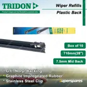Tridon 710mm 28" Plastic Back Wiper Blade Refills 7.5mm Mid Back - Box of 10