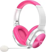 Wired On Ear Earphones Stereo Learning Headset with Noise Cancelling Mic for Online Learning School PC