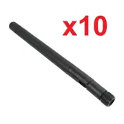 10x HiRO H50327 Dualband 2.4GHz 5GHz 2dBi RP-SMA Dipole Antenna swivel 50 Ohm