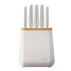 Furi Pro Furi Stone 6 Piece Knife Block Set Sepia Terazzo