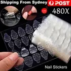 480X Double Sided Adhesive Press On Nail Stickers Clear Tape Glue Tabs Sell New