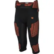 Wilson Men Football Girdle Gst 7-pad Compression Padded Shorts, Black, 2XL 44-46