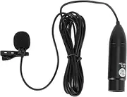 Professional Lavalier Microphone, XLR Interface with Intelligent Noise Reduction, HD Sound, Aluminum Alloy Construction, Clip On Lapel Mic, for Filming, Livestream, Interviews, 48V