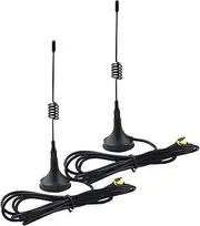 Superbat WiFi Antenna 2.4GHz WiFi Antenna Magnetic Base SMA Antenna with 3M Extension Cable for Desktop PC Bluetooth Motherboard Wireless Network Card Router IP Security Camera Monitor etc. 2pcs
